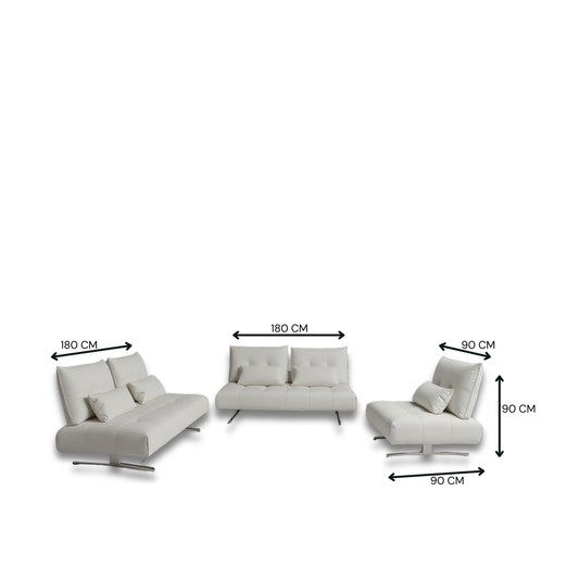 Levon Full Leather Modular Sofa