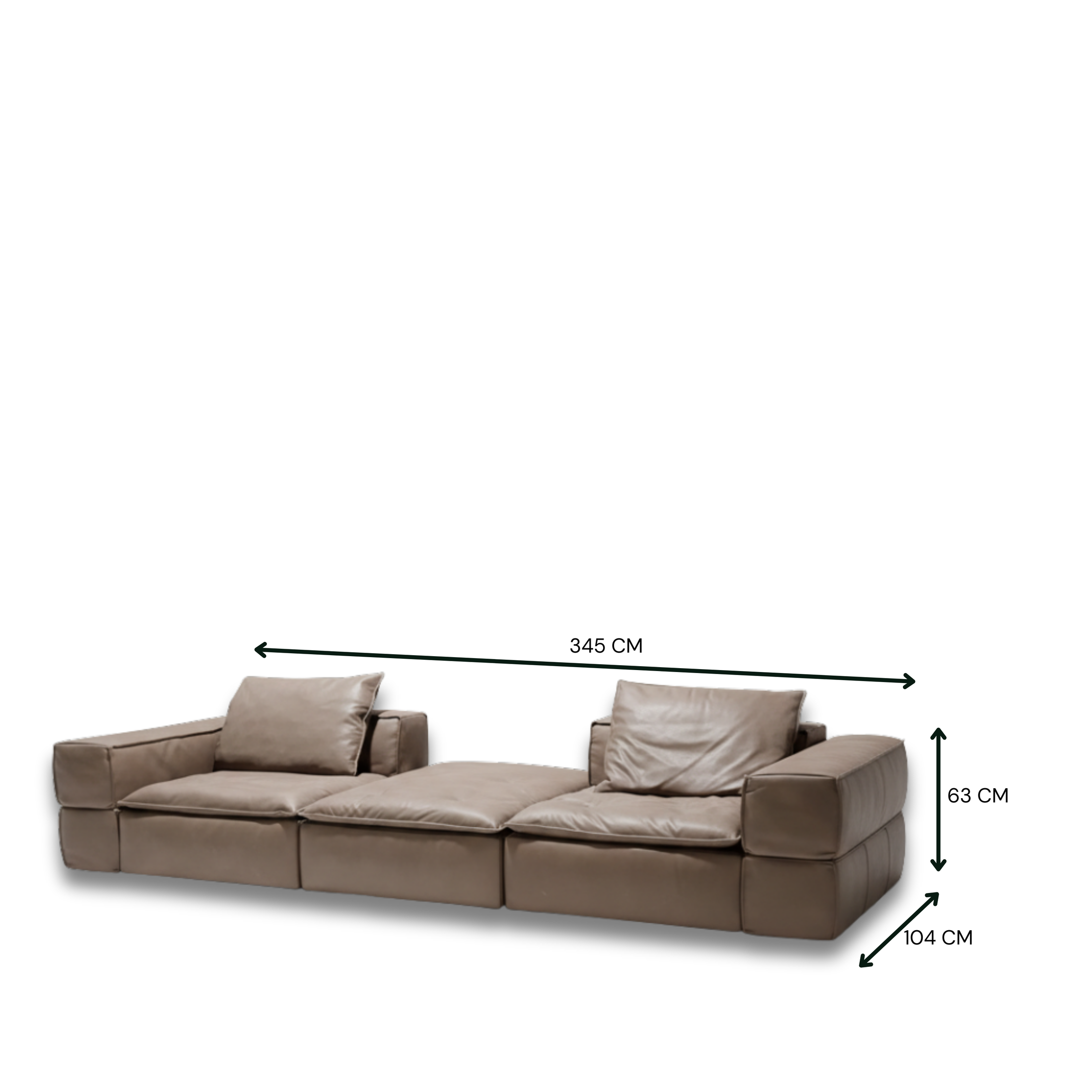 Carmen Full Leather Modular Sofa