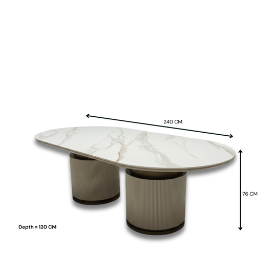 Neville Dining Table Beige PA241T