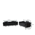 Load image into Gallery viewer, Rosalia Fabric Sofa Set
