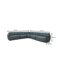Load image into Gallery viewer, Lago Full Leather Modular Sofa Set
