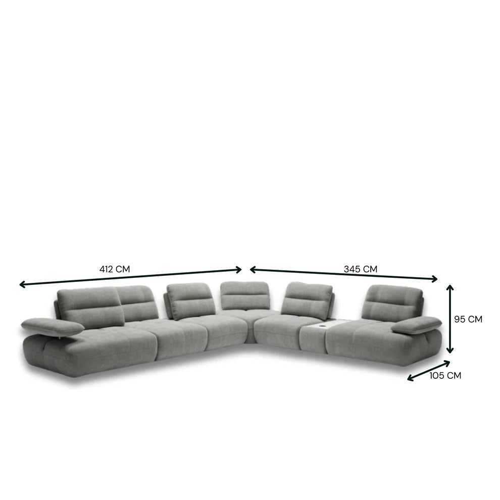Vivaldi Fabric Modular Sofa Set