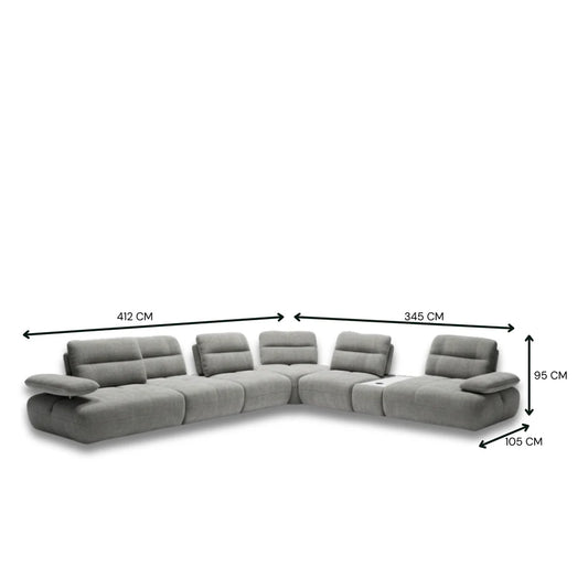 Vivaldi Fabric Modular Sofa Set
