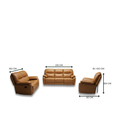 Load image into Gallery viewer, Martina Full Leather Motion Sofa Set

