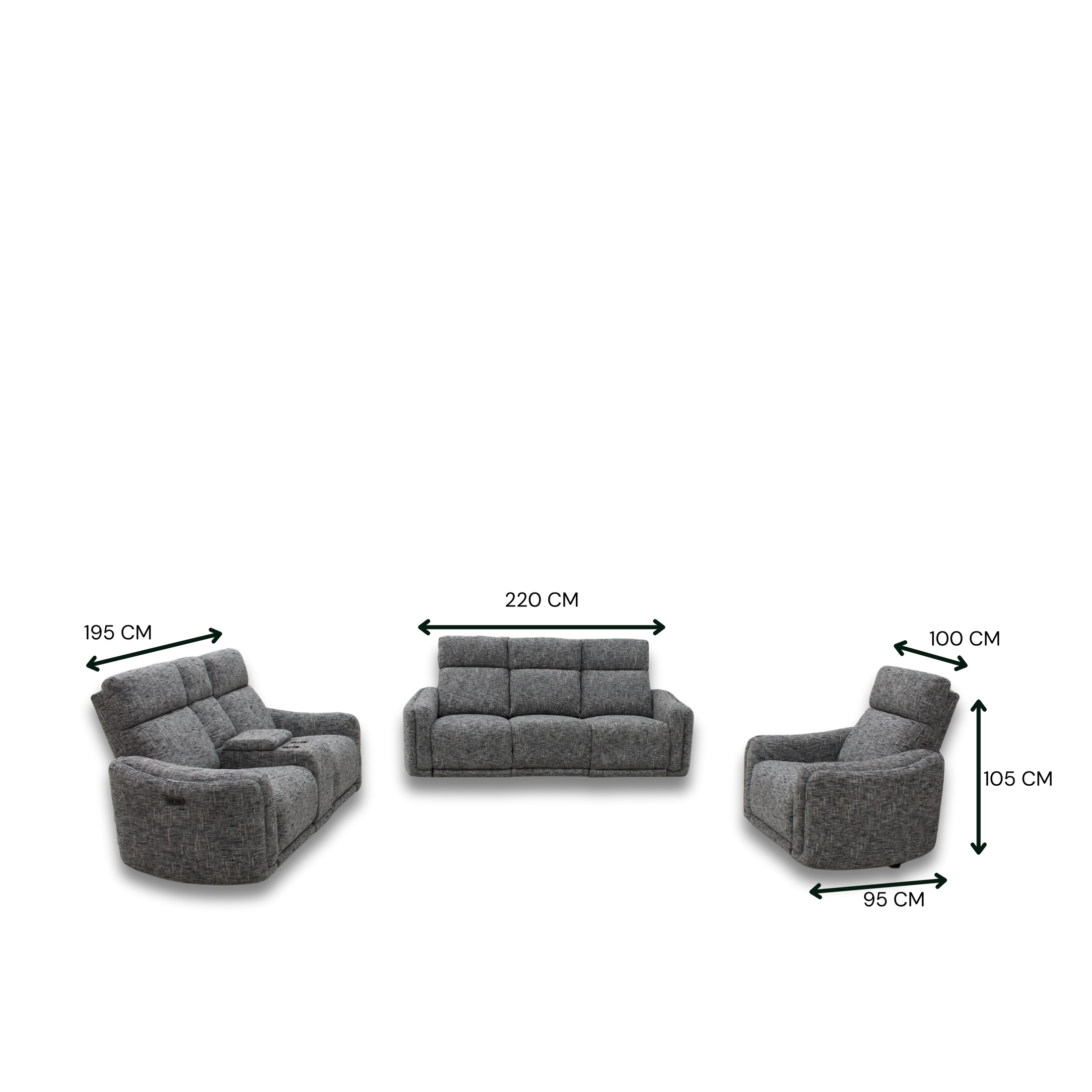 Gemma Fabric Motion Sofa