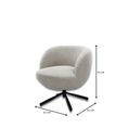 Load image into Gallery viewer, Soiree Fabric Swivel Chair
