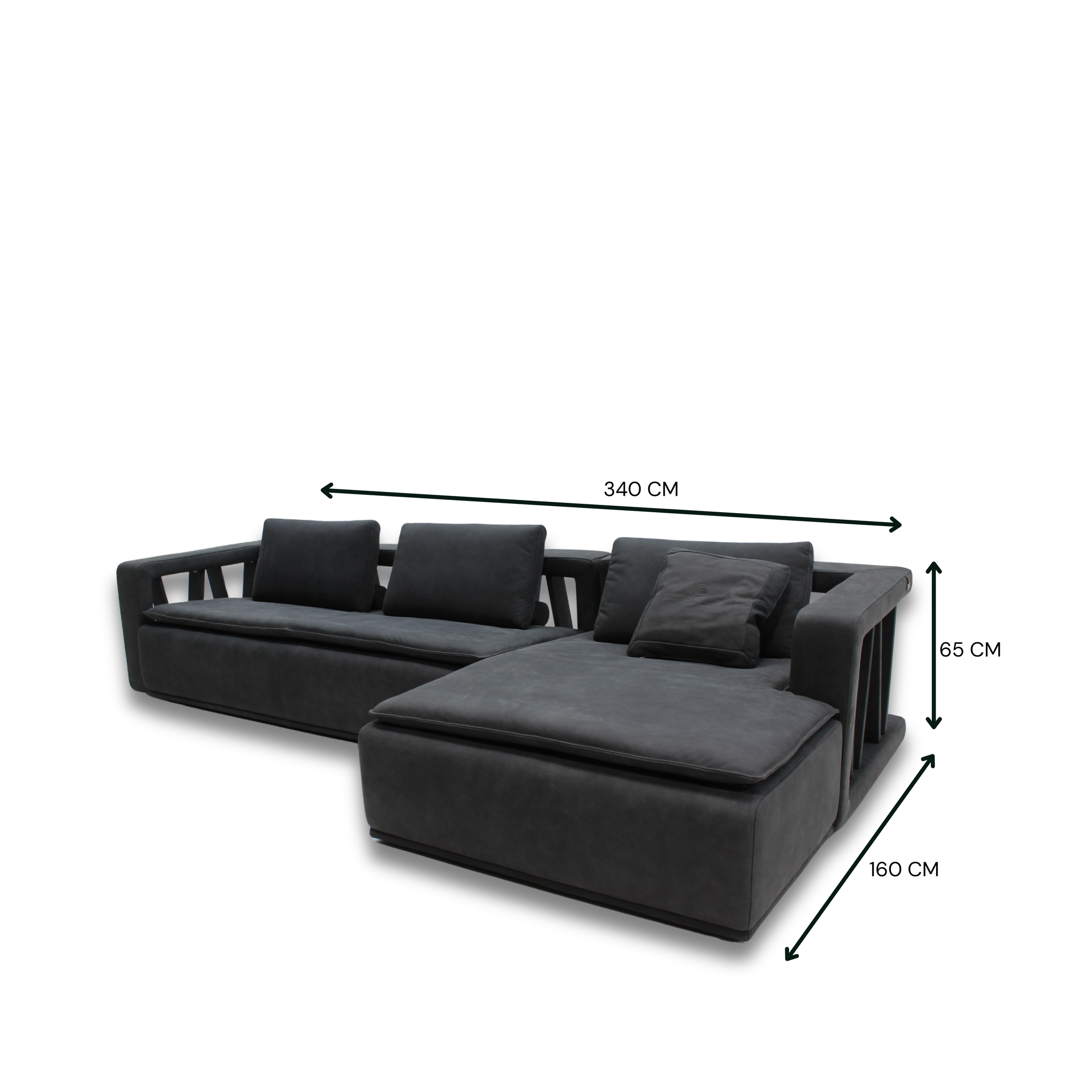 Venanzio Full Leather Daybed Sofa