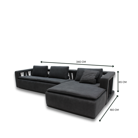 Venanzio Full Leather Daybed Sofa