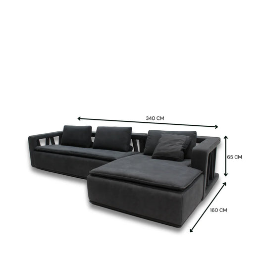 Venanzio Full Leather Daybed Sofa