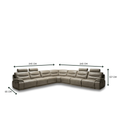 Load image into Gallery viewer, Falcone Full Leather Corner Motion Sofa
