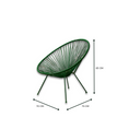 Load image into Gallery viewer, Luna Out Door Chair Green Rc-194-1
