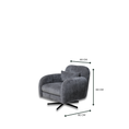 Load image into Gallery viewer, Rosalia Fabric Swivel Chair
