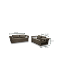 Load image into Gallery viewer, Dita Incro Full Leather Sofa Set
