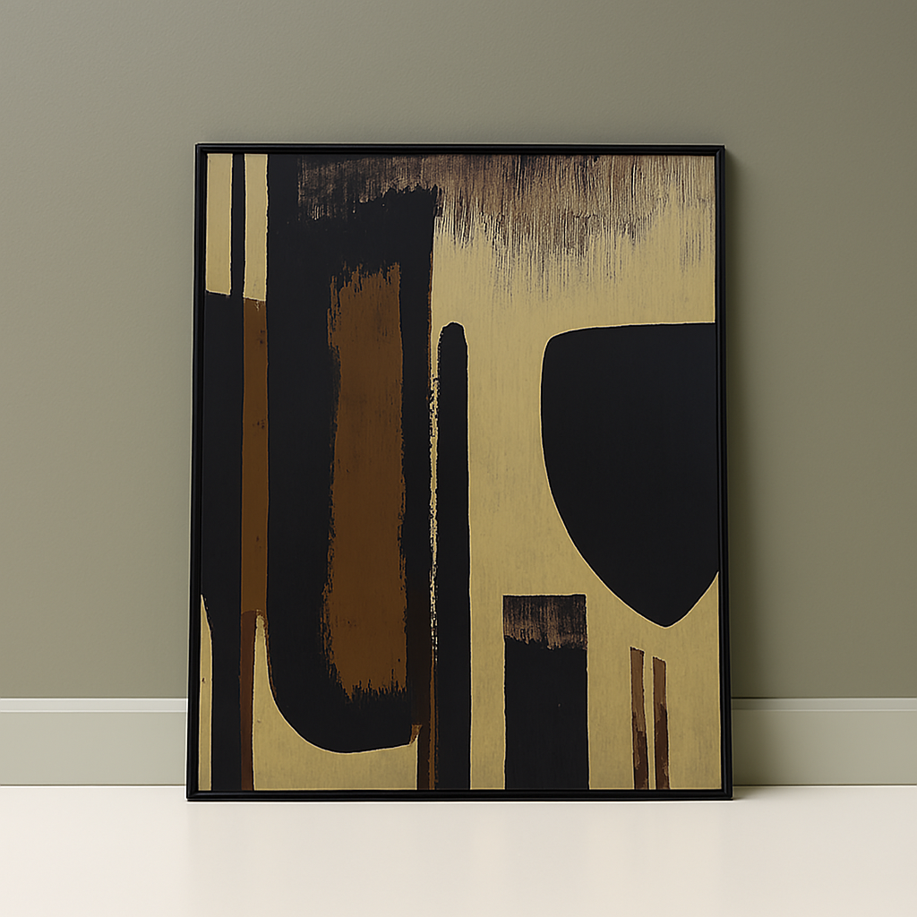 Framed Canvas Painting Es-02 M3545 Mbk 99X130