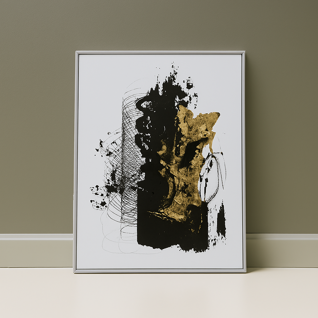 Framed Canvas Painting Es-18 M3545Gwt 84X124