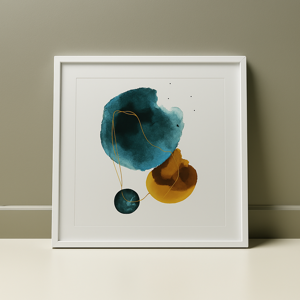 Framed Orints With Glass Es-44 M2030 83X83