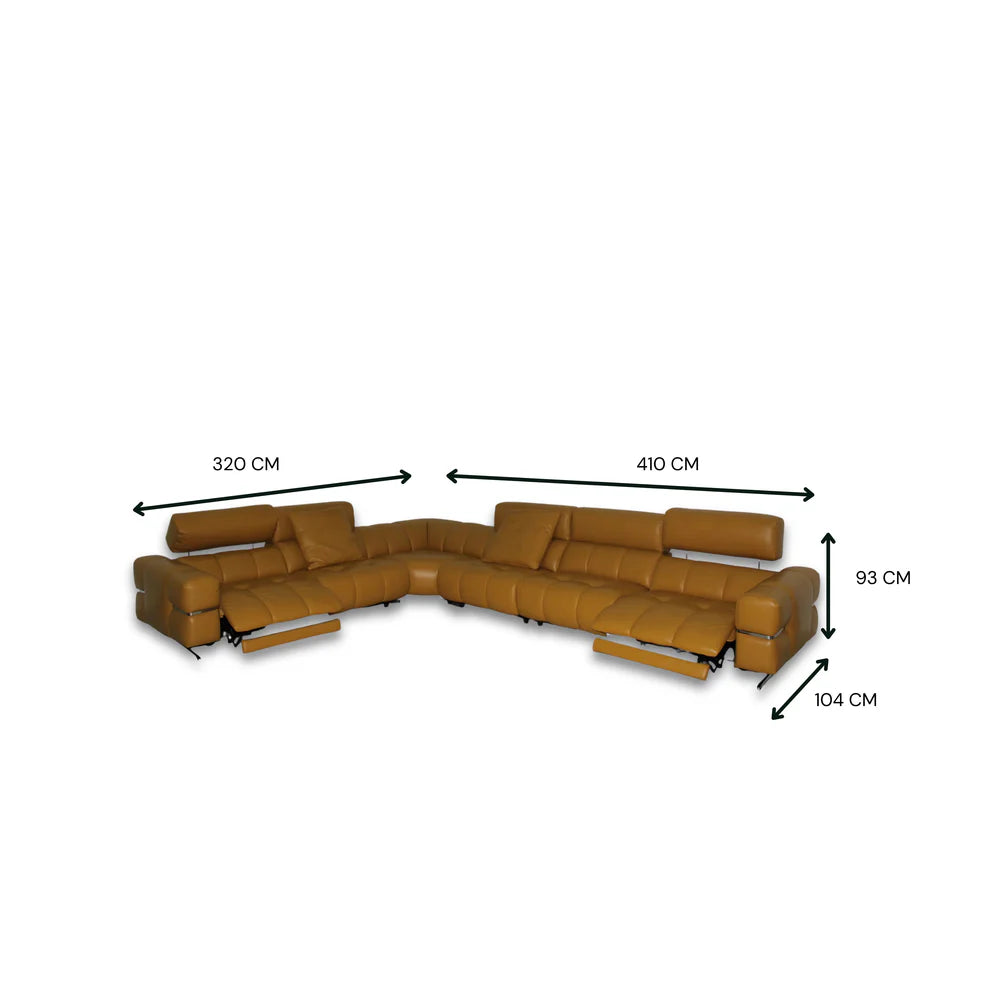 Elvaro Full Leather Modular Sofa