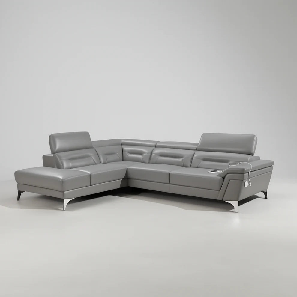 Santorini 2pce Leather Uppers Lounge Suite