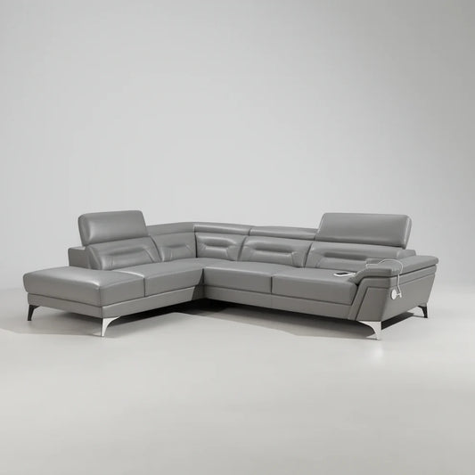 Santorini 2pce Leather Uppers Lounge Suite