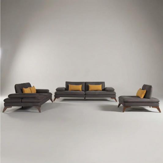 Quatro Nubuck Sofa Set
