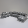 Load image into Gallery viewer, Piero Leather Uppers Modular Sofa
