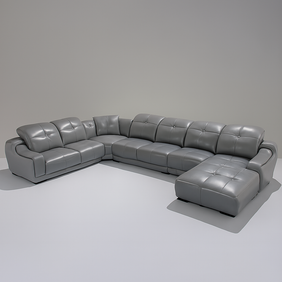 Piero Leather Uppers Modular Sofa