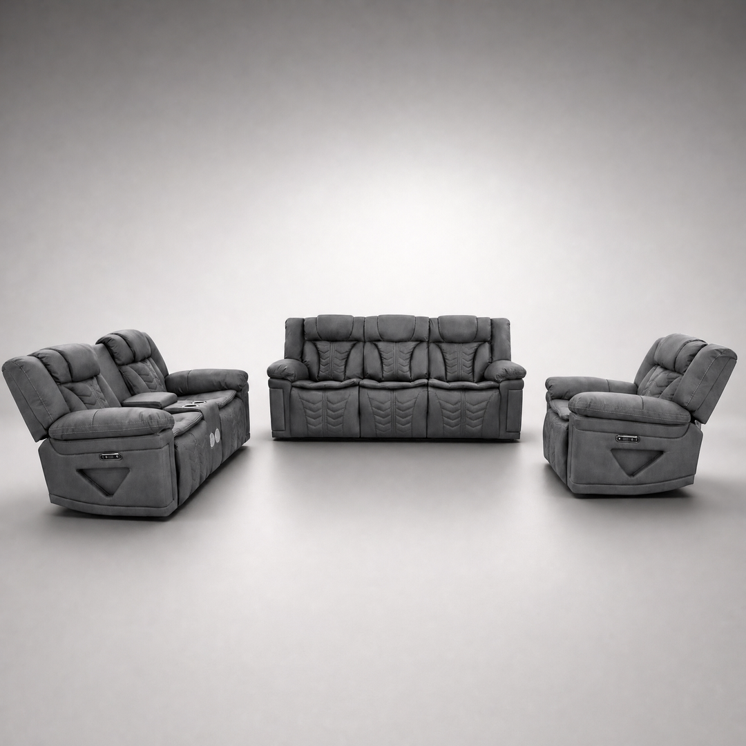 Bermuda Leather Uppers Motion Sofa Set