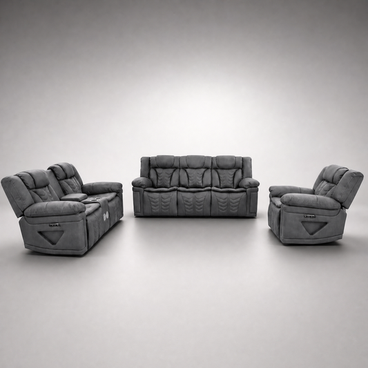 Bermuda Leather Uppers Motion Sofa Set