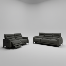 Altari Full Leather Motion Sofa Set