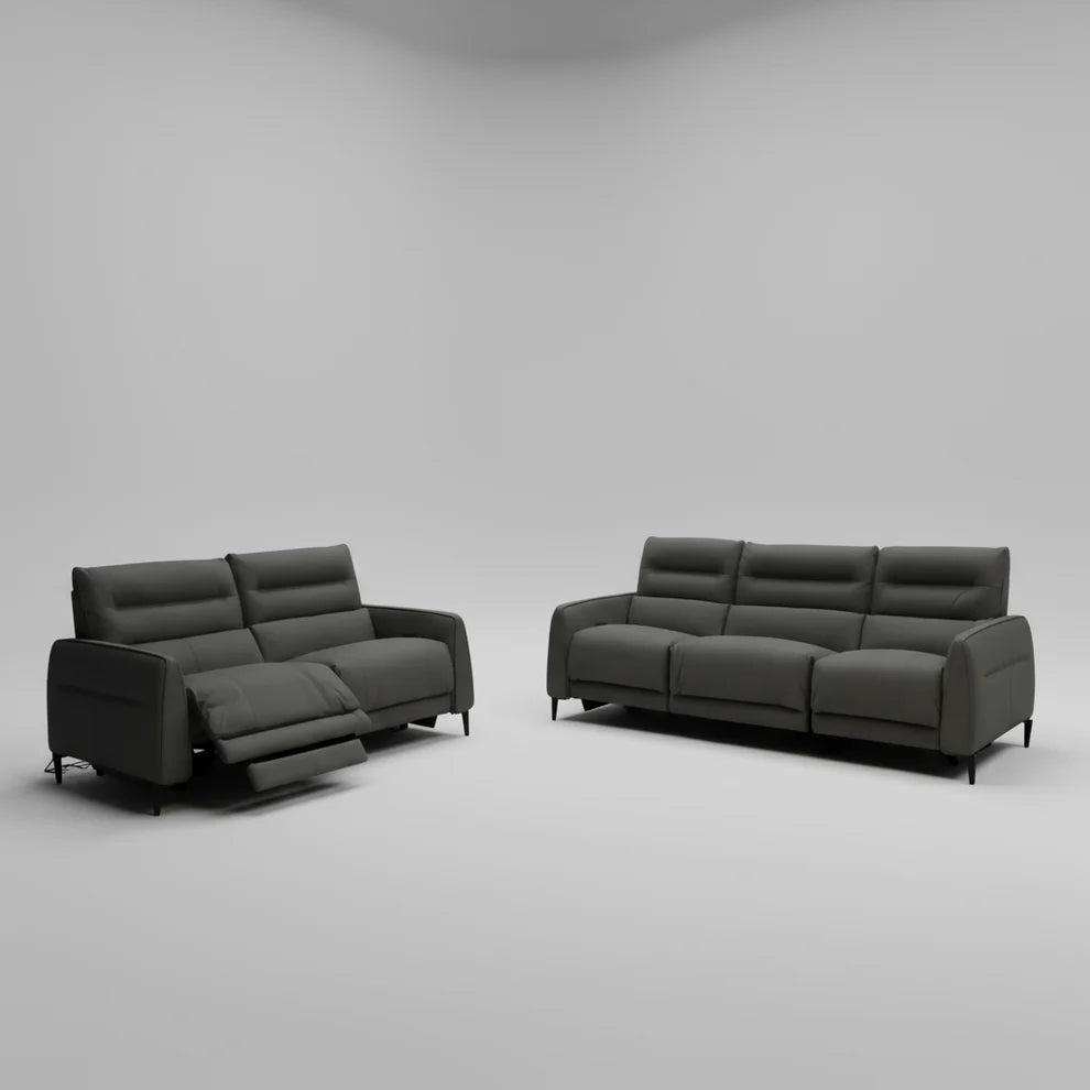 Altari Full Leather Motion Sofa Set