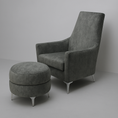 Load image into Gallery viewer, Georgio Leisure Chair With Ottoman
