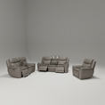 Load image into Gallery viewer, Blanco Full Leather Motion Sofa Set
