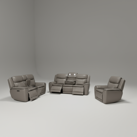 Blanco Full Leather Motion Sofa Set