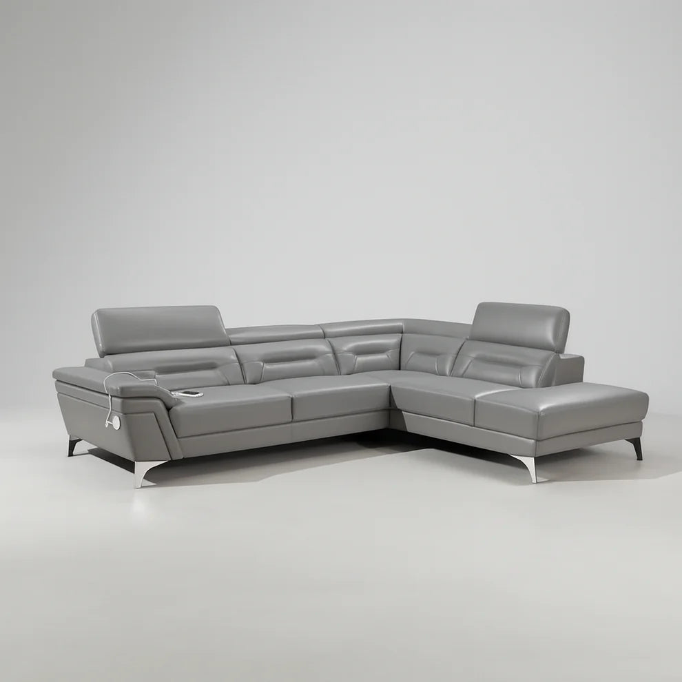 Santorini 2pce Leather Uppers Lounge Suite