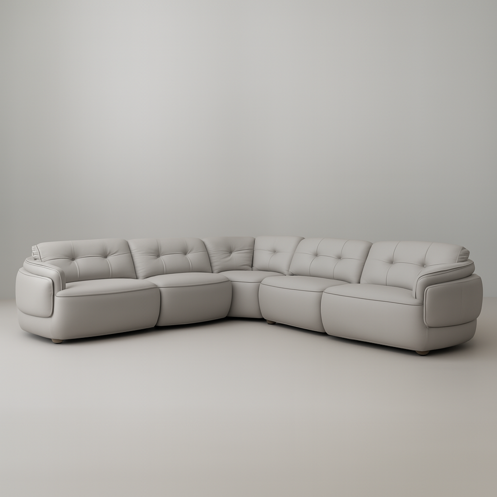 Lago Full Leather Modular Sofa Set