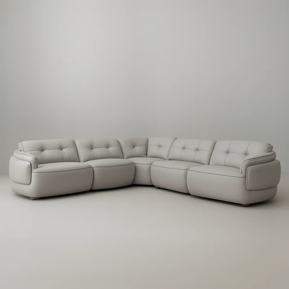 Lago Full Leather Modular Sofa Set