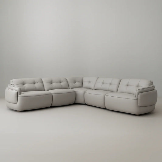 Lago Full Leather Modular Sofa Set