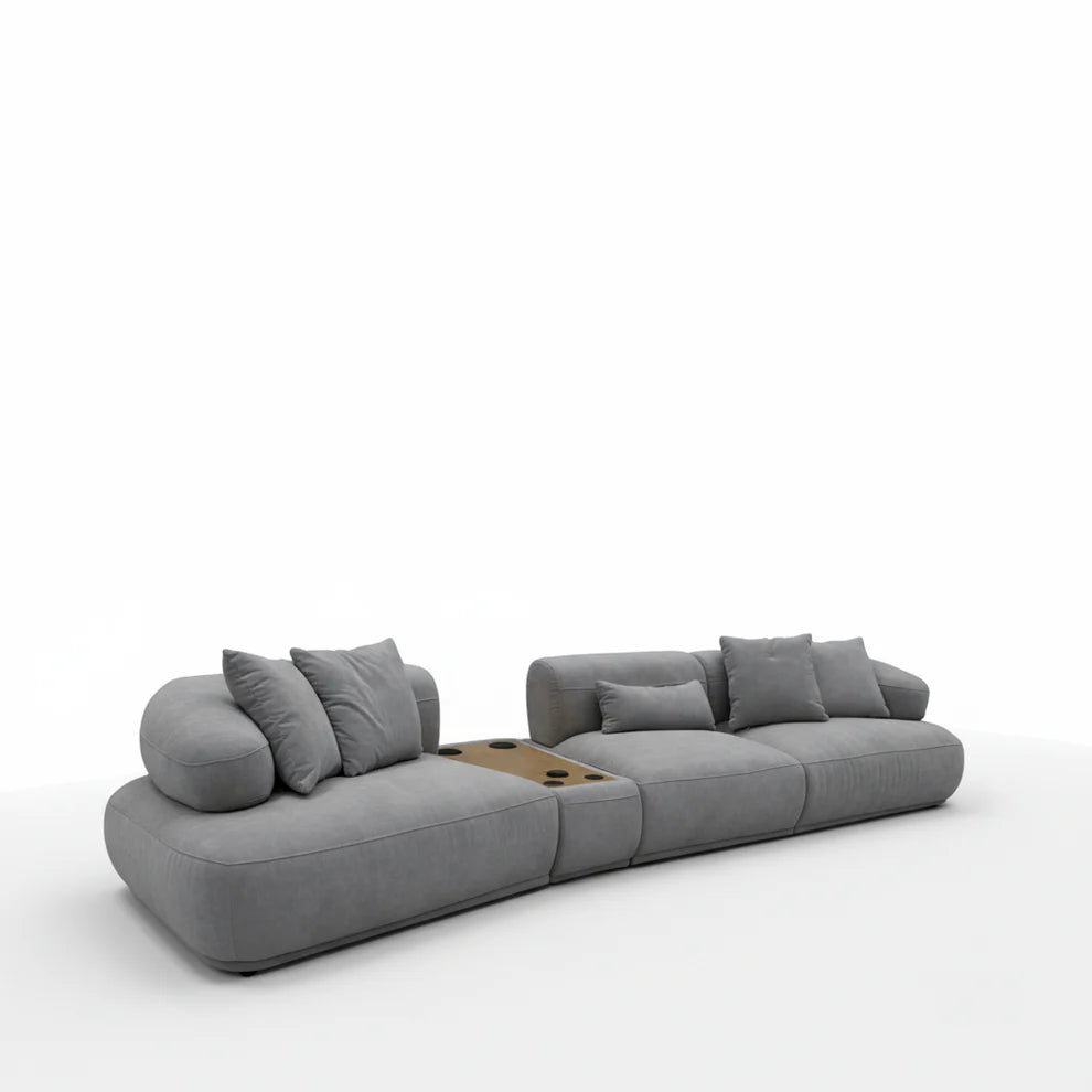 Sergio 4 Seater Fabric Sofa