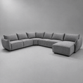 Load image into Gallery viewer, Lenox Fabric Corner Sofa Set
