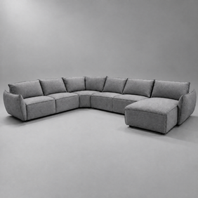 Lenox Fabric Corner Sofa Set