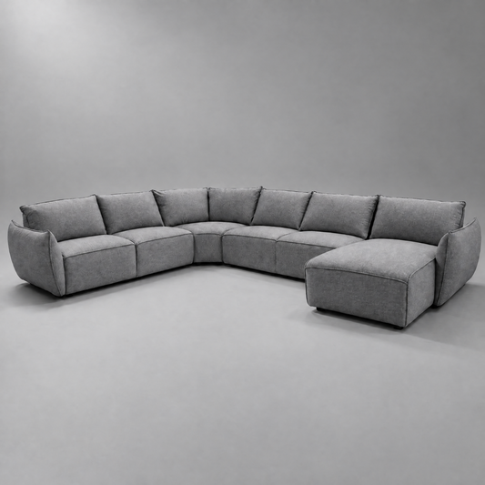 Lenox Fabric Corner Sofa Set