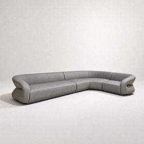 Nova Full Leather Corner Sofa Set