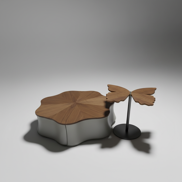 Kara Set of Two Coffee Table Walnut – Essops Home