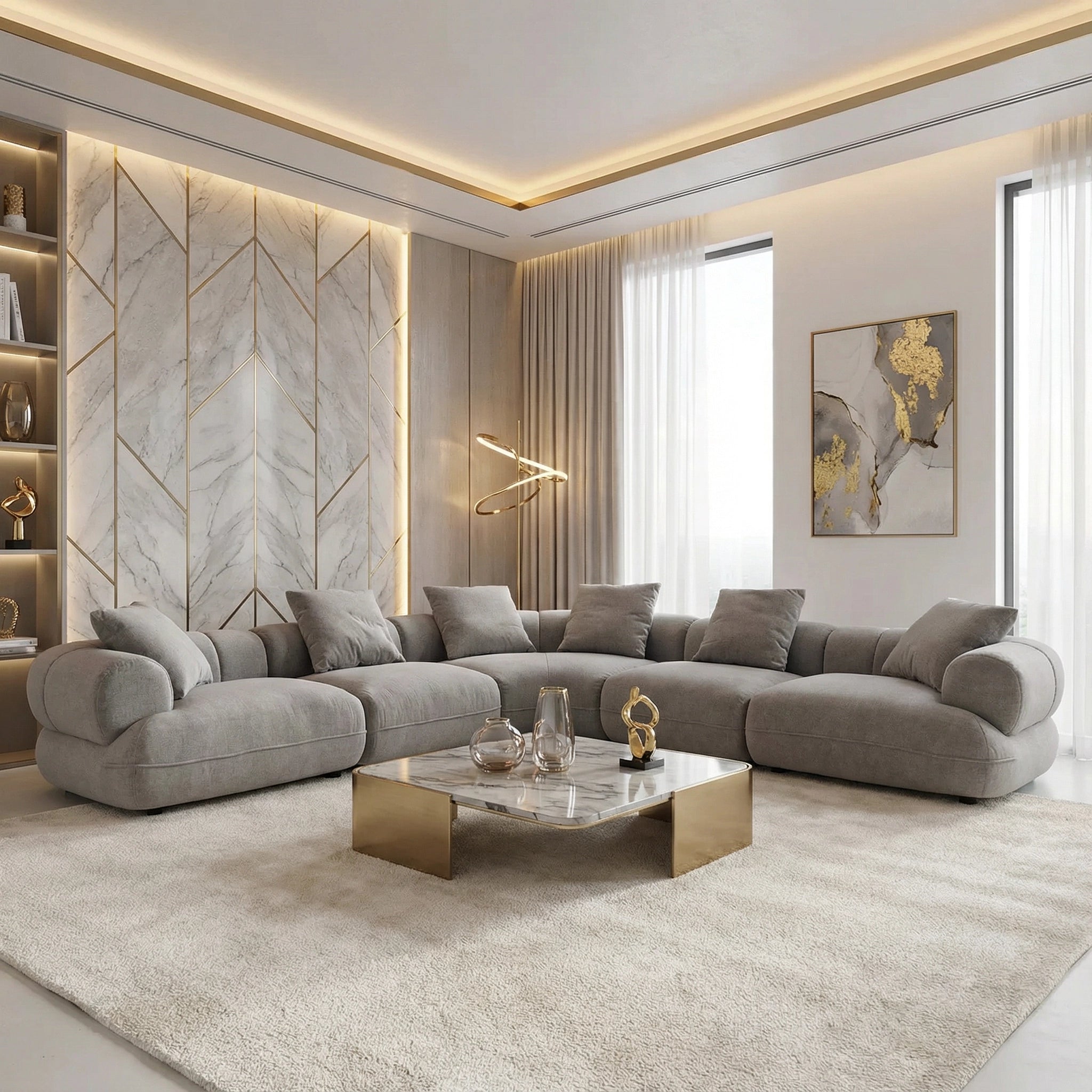 Edgardo Fabric Modular Sofa