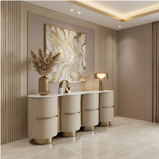 Cyprus Buffet Milk White