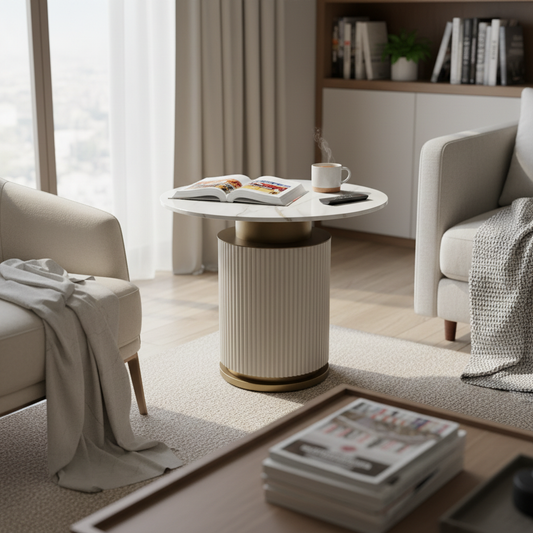 Neville Side Table Beige