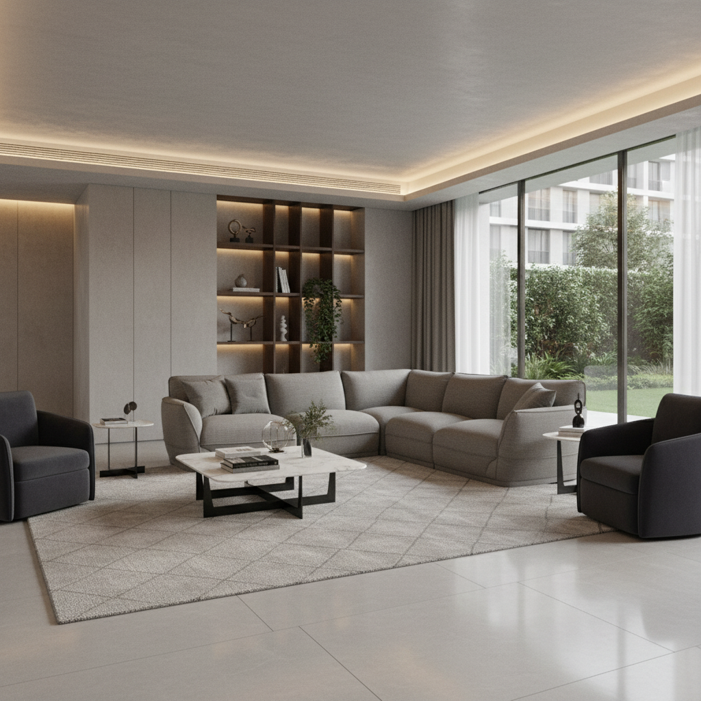 Andrea Fabric Modular Sofa Set