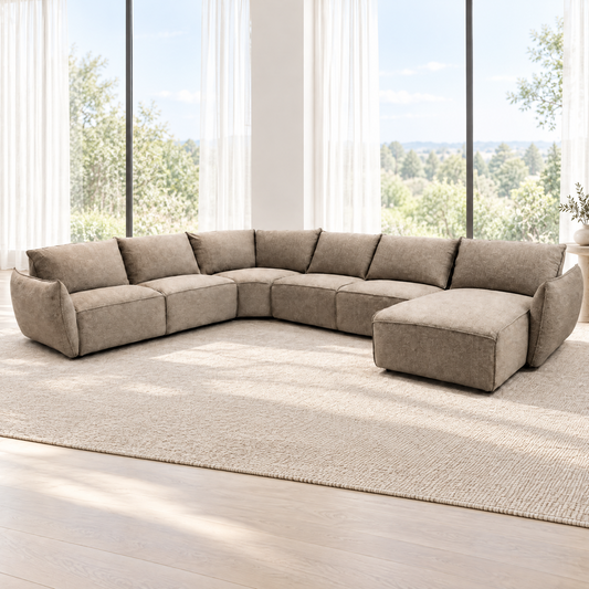Lenox Fabric Corner Sofa Set