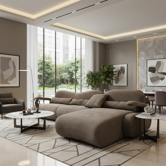 Serpent Full Leather Daybed Sofa