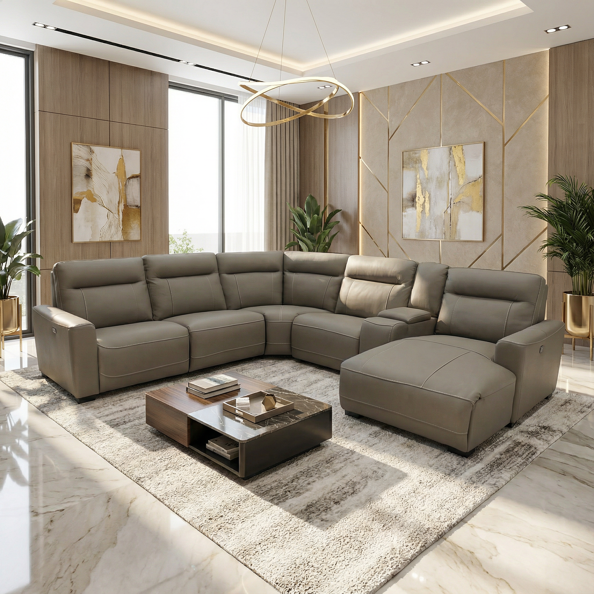 Aspen Corner Motion Sofa Set